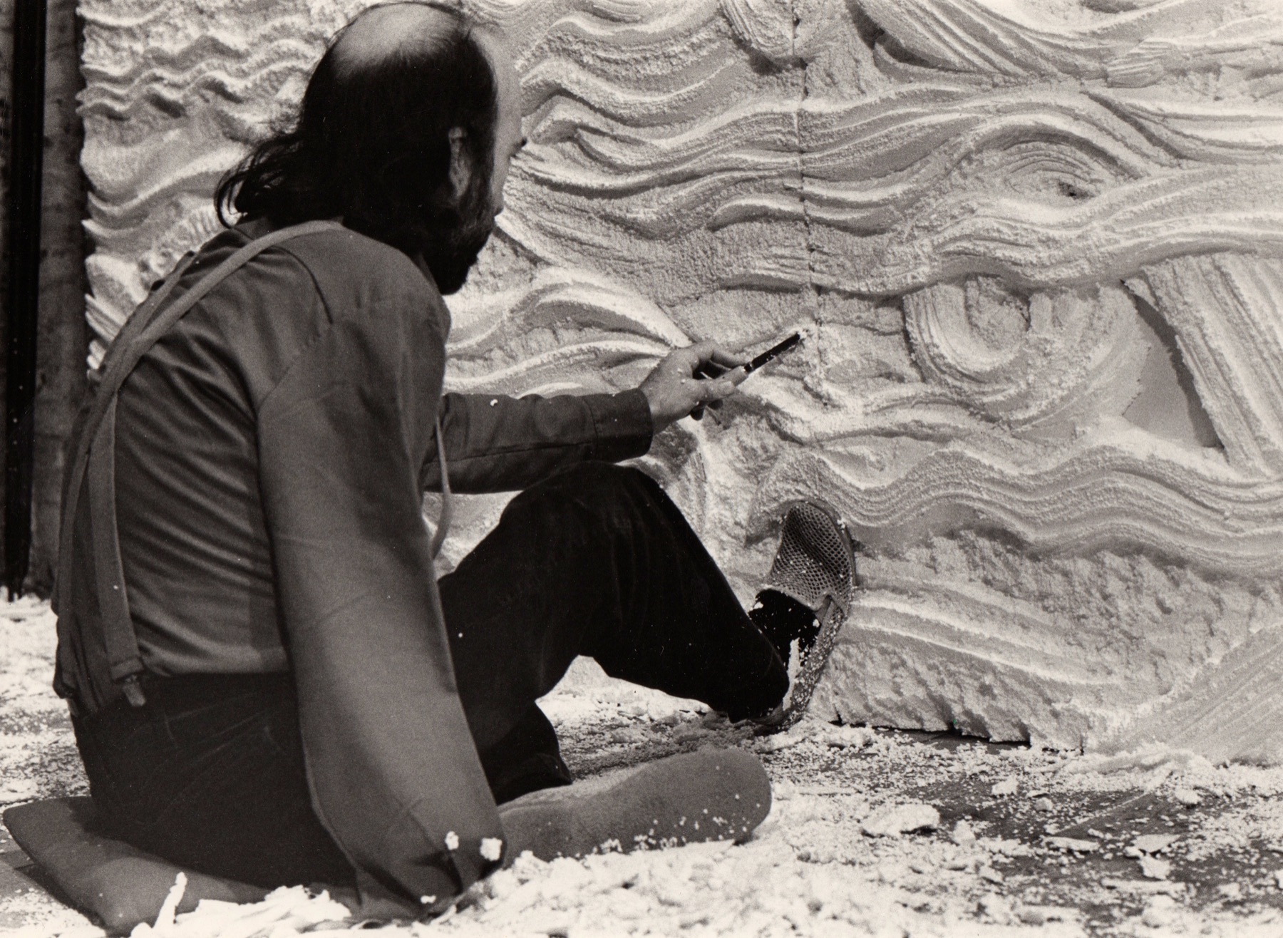 Jordi Bonet au travail dans son atelier